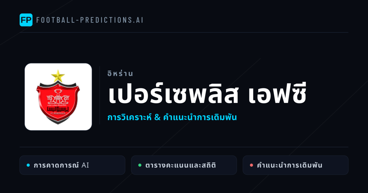 เปอร์เซพลิส เอฟซี การวิเคราะห์และสถิติ