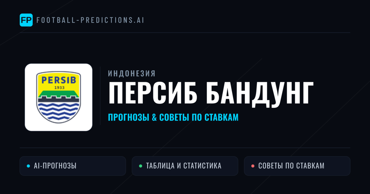 Персиб Бандунг прогнозы и статистика