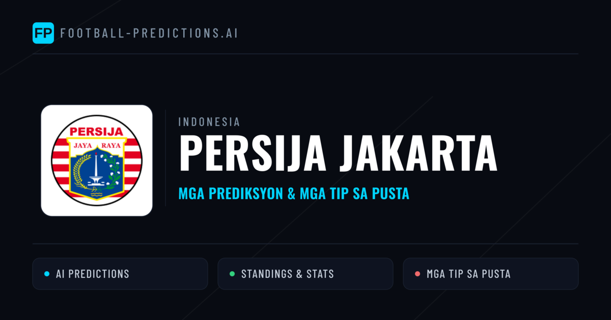 Persija Jakarta Predictions & Stats