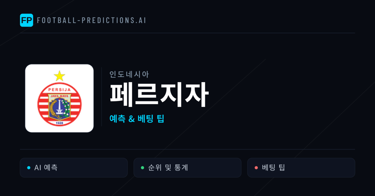 페르지자 축구 예측 & 통계