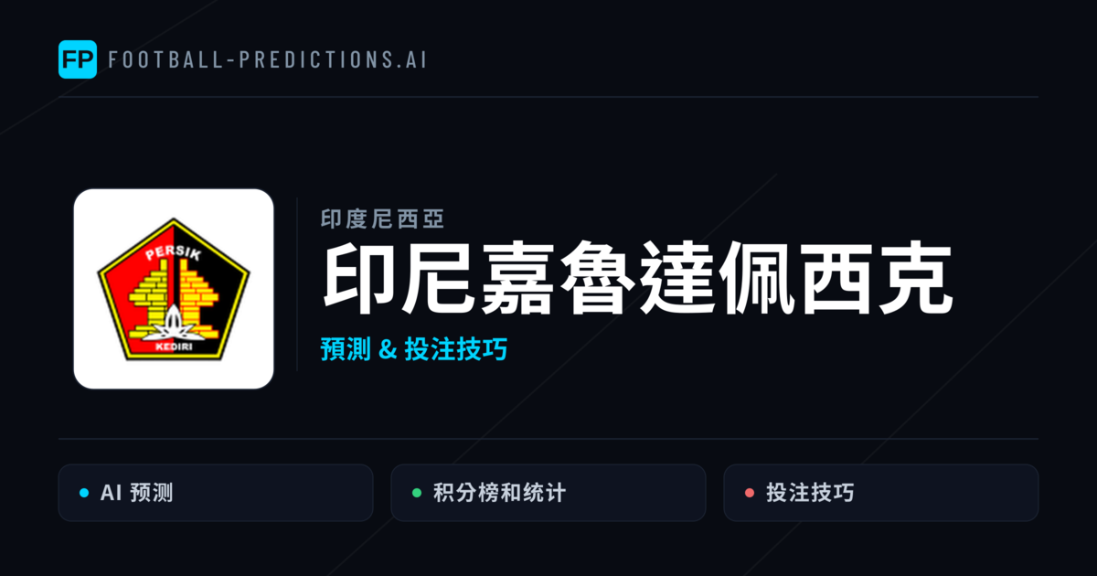 印尼嘉魯達佩西克 運彩分析|足球預測與數據