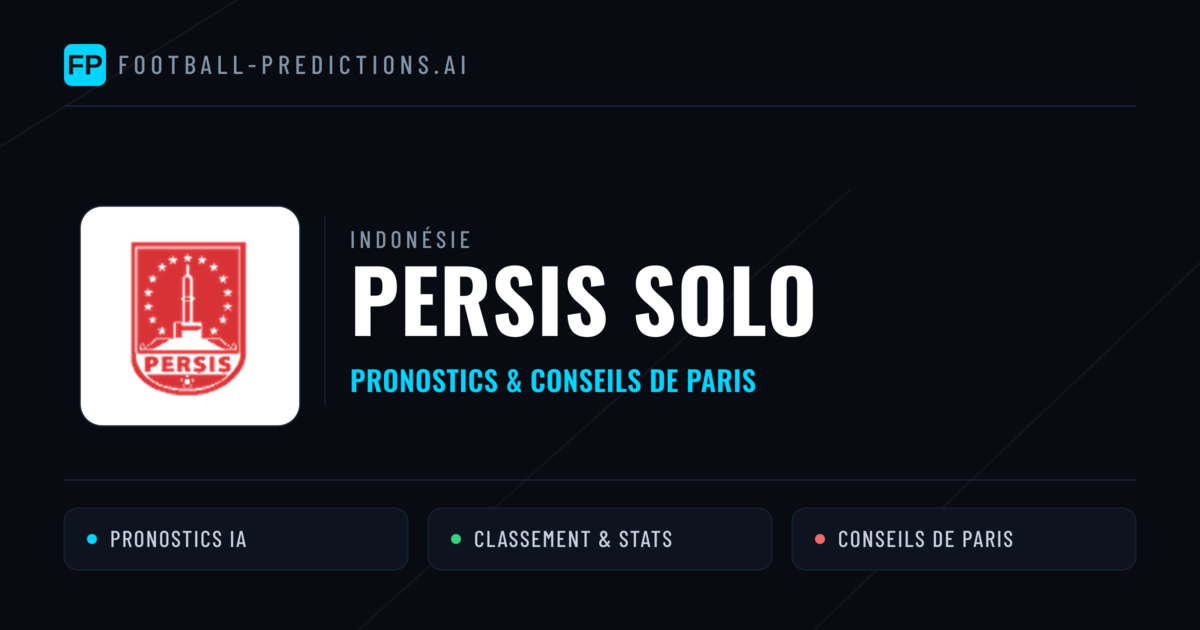 Persis Solo Pronostics & Statistiques