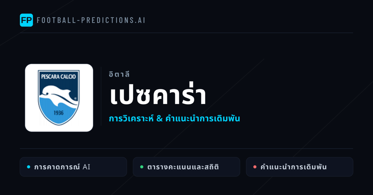 เปซคาร่า การวิเคราะห์และสถิติ