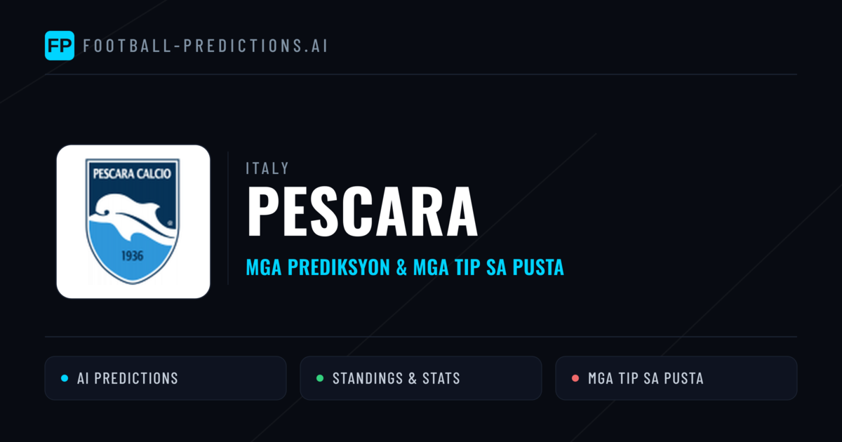 Pescara Predictions & Stats