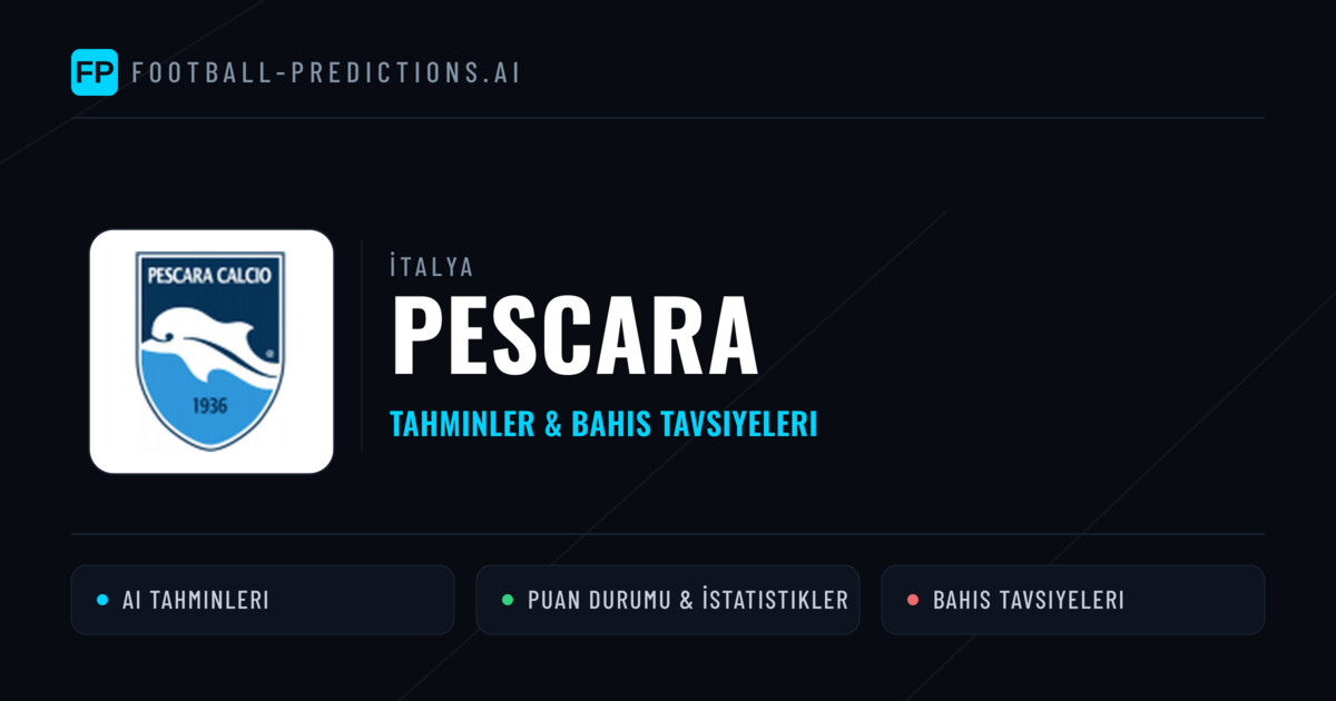 Pescara Tahminleri & İstatistikler
