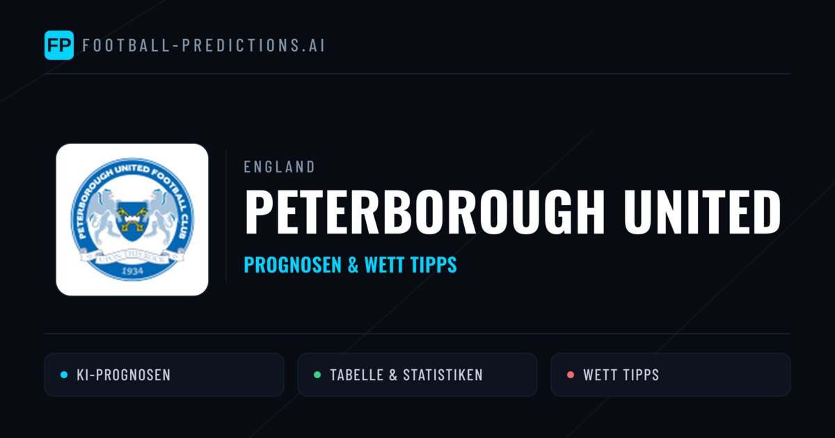 Peterborough United Prognosen & Statistiken