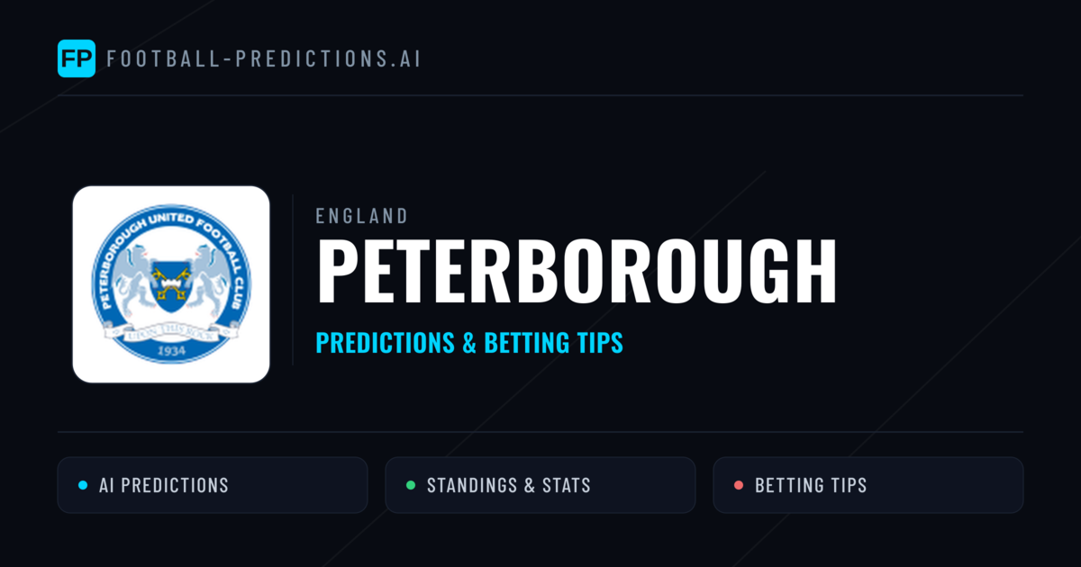 Peterborough Predictions & Stats