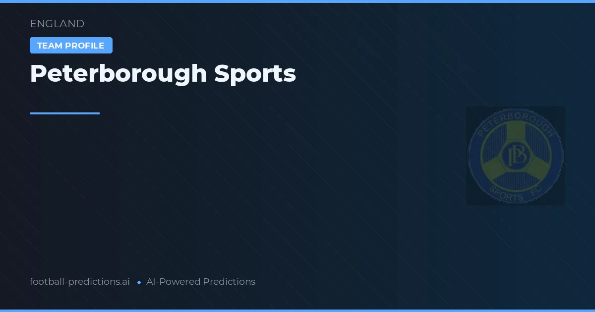Peterborough Sports Predictions & Stats
