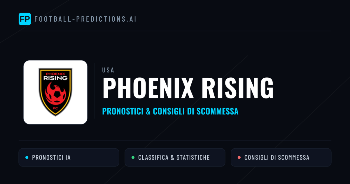 Pronostici e Statistiche Phoenix Rising