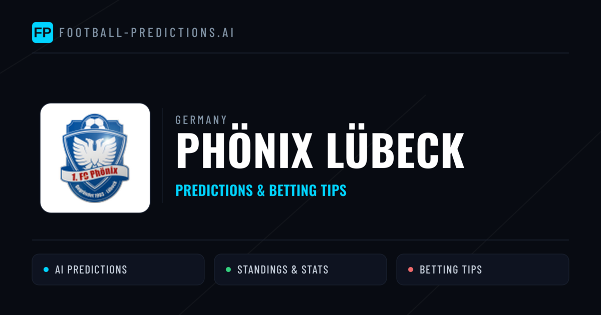 Phönix Lübeck Predictions & Stats