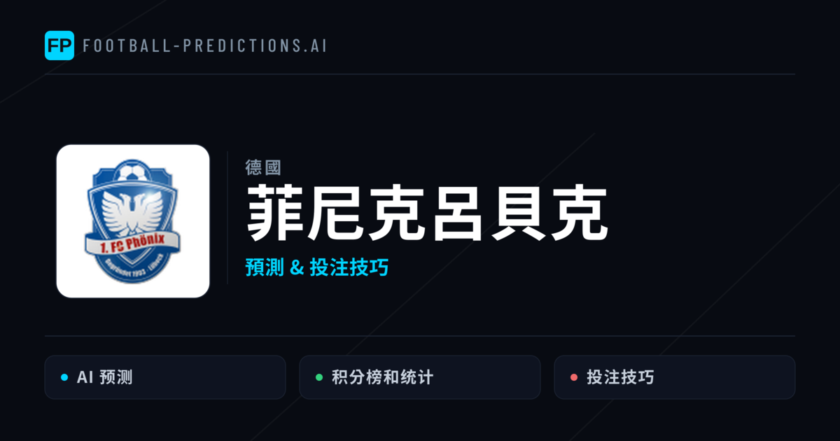 菲尼克呂貝克 運彩分析｜足球預測與數據