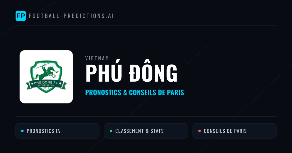 Phú Đông Pronostics & Statistiques