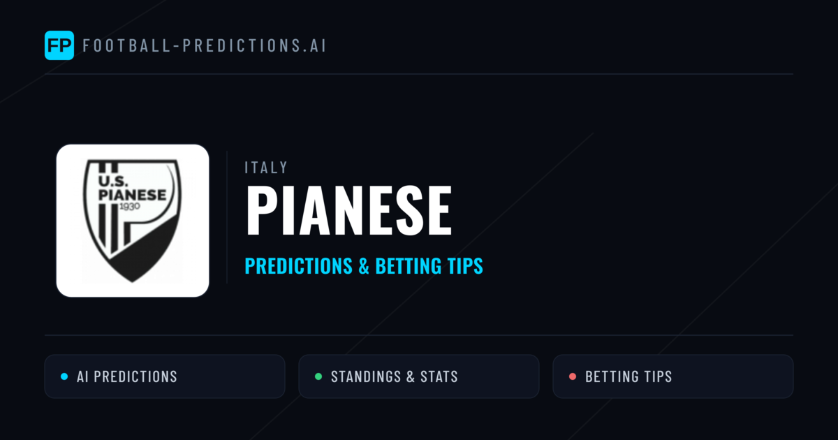 Pianese Predictions & Stats
