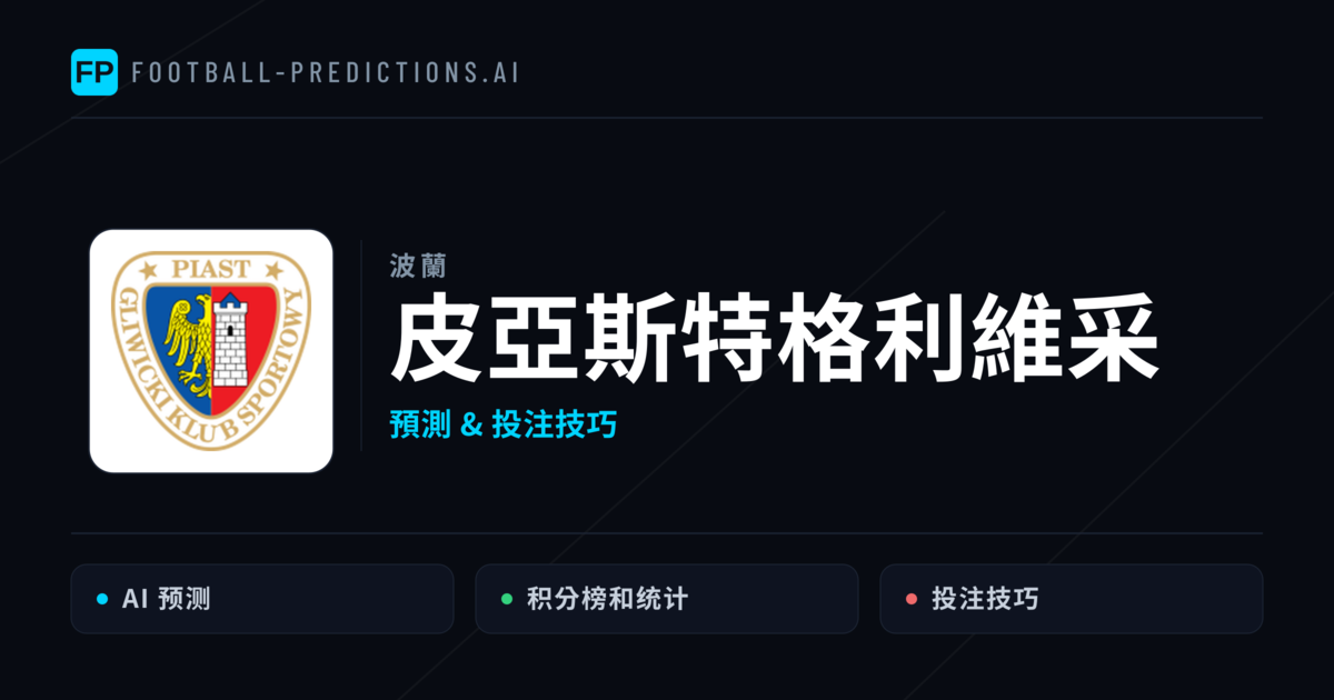 皮亞斯特格利維采 運彩分析｜足球預測與數據