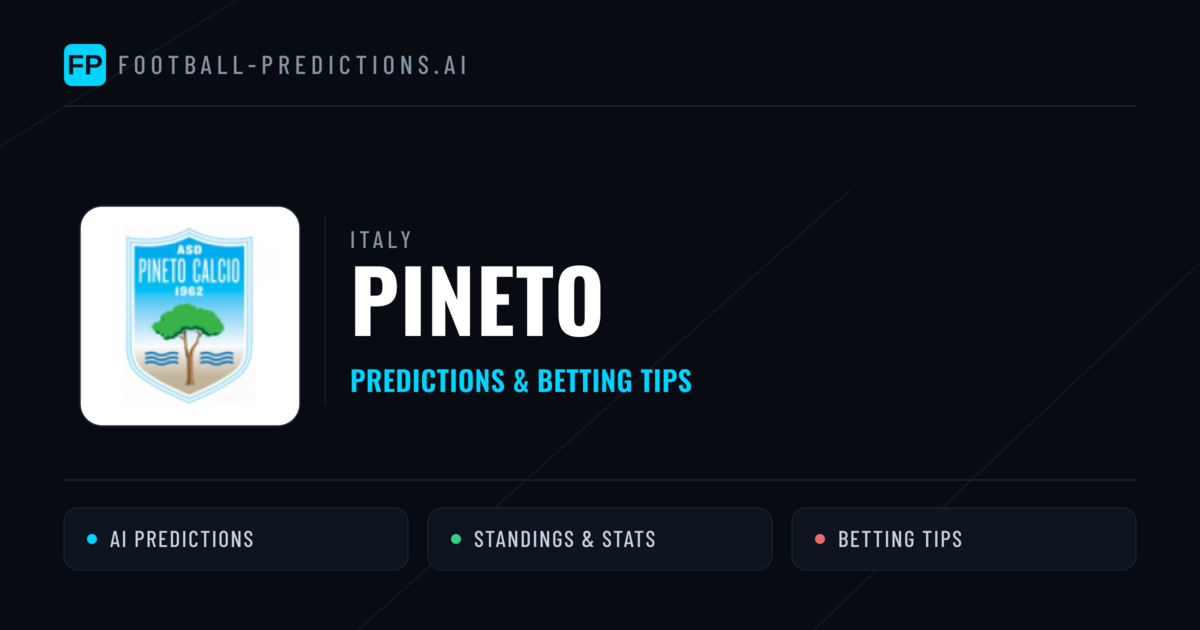 Pineto Predictions & Stats