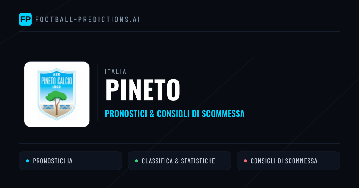 Pronostici e Statistiche Pineto
