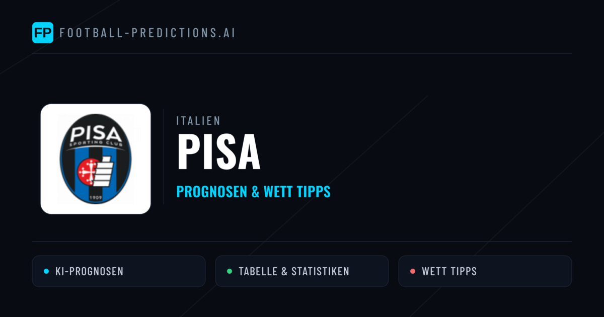 Pisa Prognosen & Statistiken