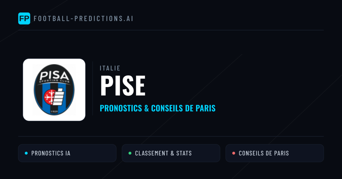 Pise Pronostics & Statistiques
