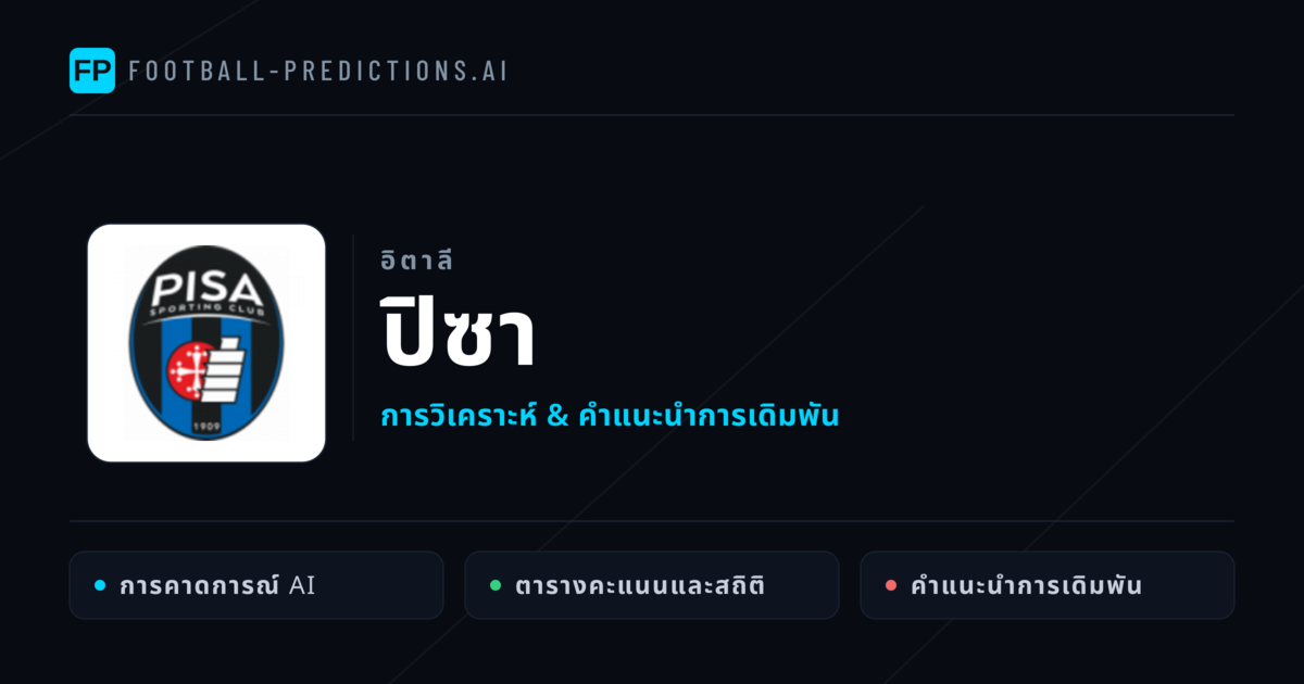 ปิซา การวิเคราะห์และสถิติ