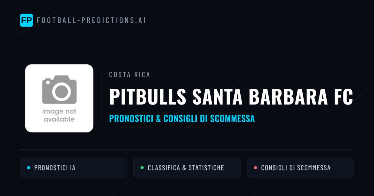 Pronostici e Statistiche Pitbulls Santa Barbara FC