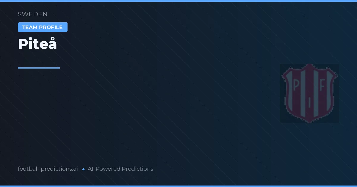 Piteå Pronostics & Statistiques