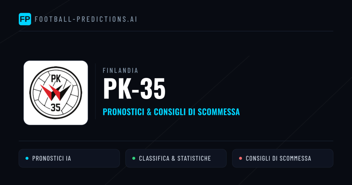 Pronostici e Statistiche PK-35