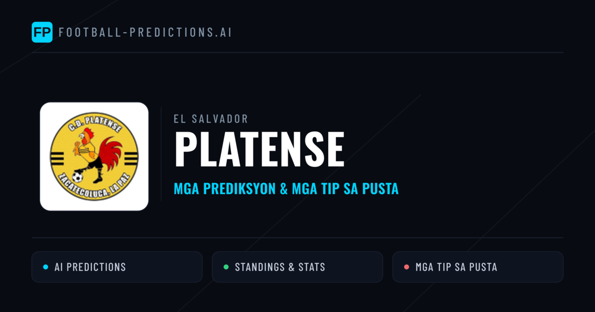 Platense Predictions & Stats