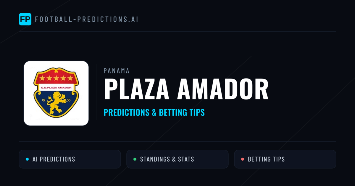 Plaza Amador Predictions & Stats
