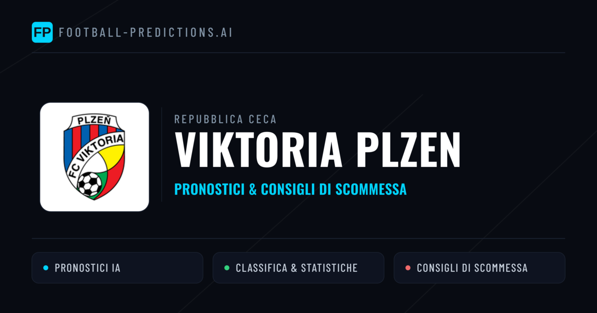 Pronostici e Statistiche Viktoria Plzen
