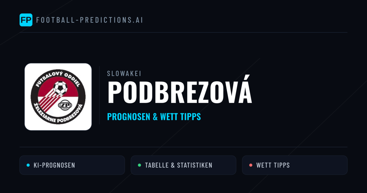 Podbrezová Prognosen & Statistiken