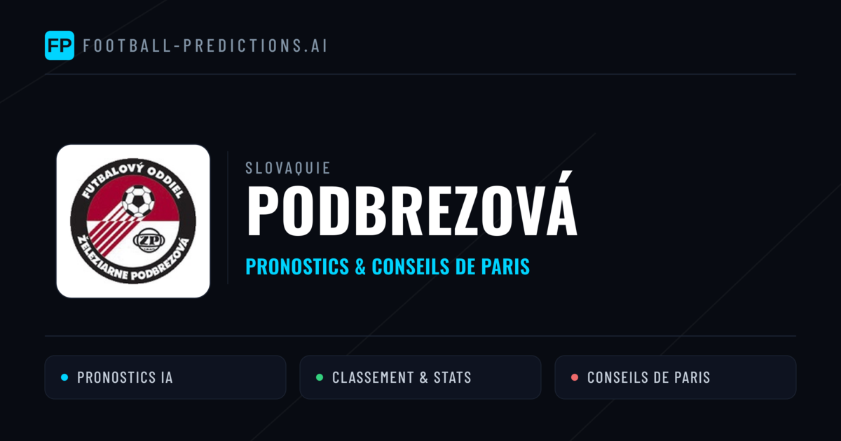 Podbrezová Pronostics & Statistiques