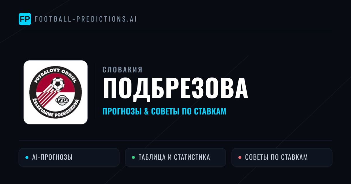 Подбрезова прогнозы и статистика