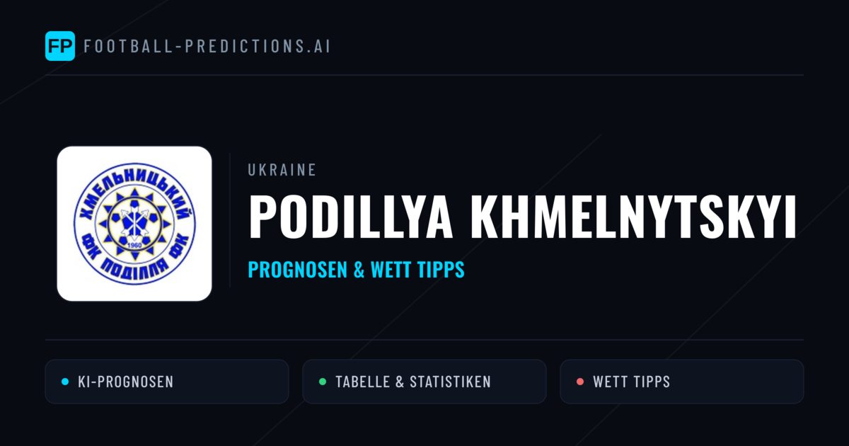Podillya Khmelnytskyi Prognosen & Statistiken