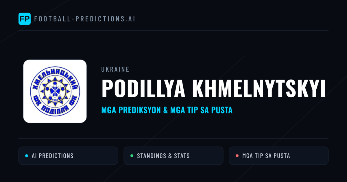 Podillya Khmelnytskyi Predictions & Stats