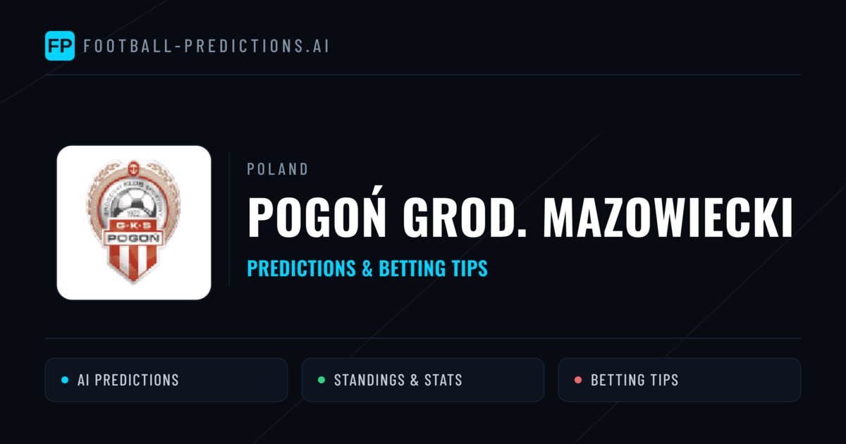 Pogoń Grod. Mazowiecki Predictions & Stats