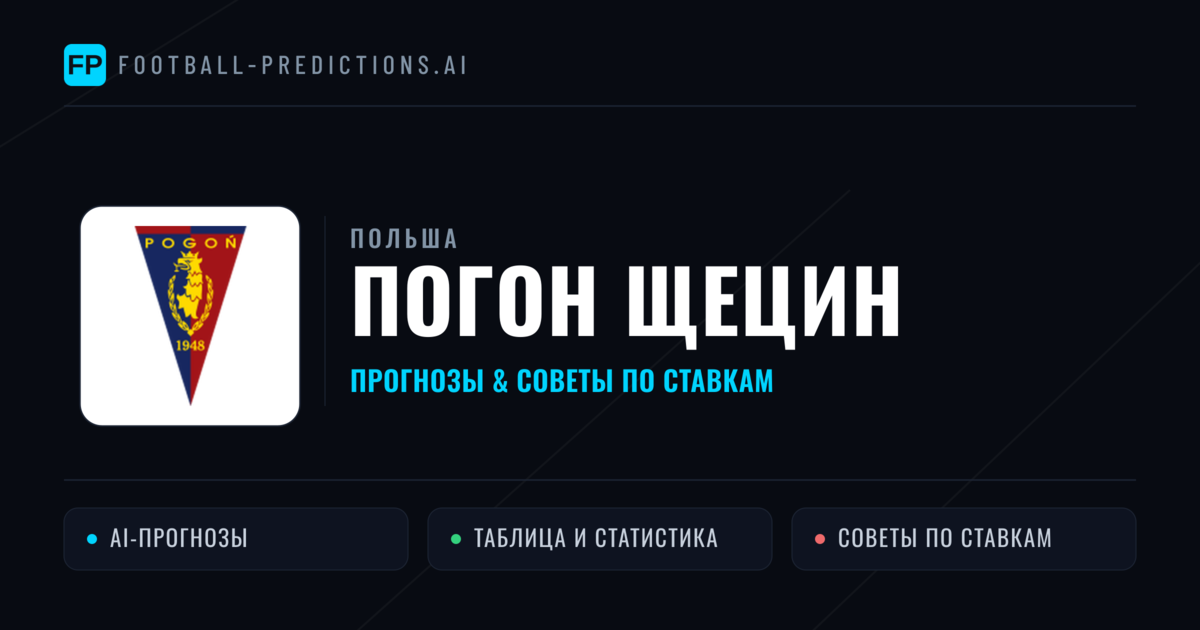 Погон Щецин прогнозы и статистика