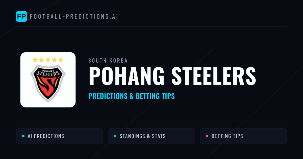 Pohang Steelers Predictions & Stats