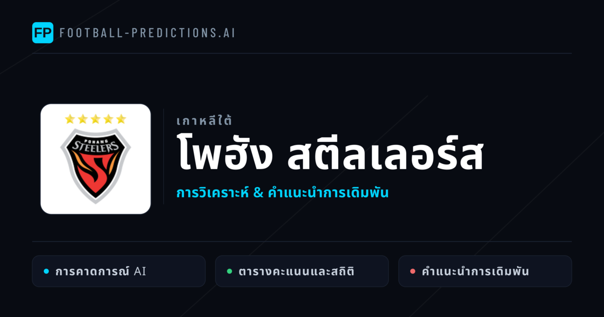 โพฮัง สตีลเลอร์ส การวิเคราะห์และสถิติ