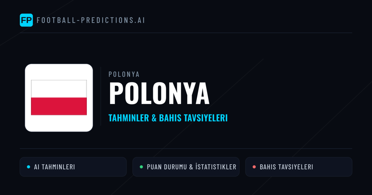 Polonya Tahminleri & İstatistikler
