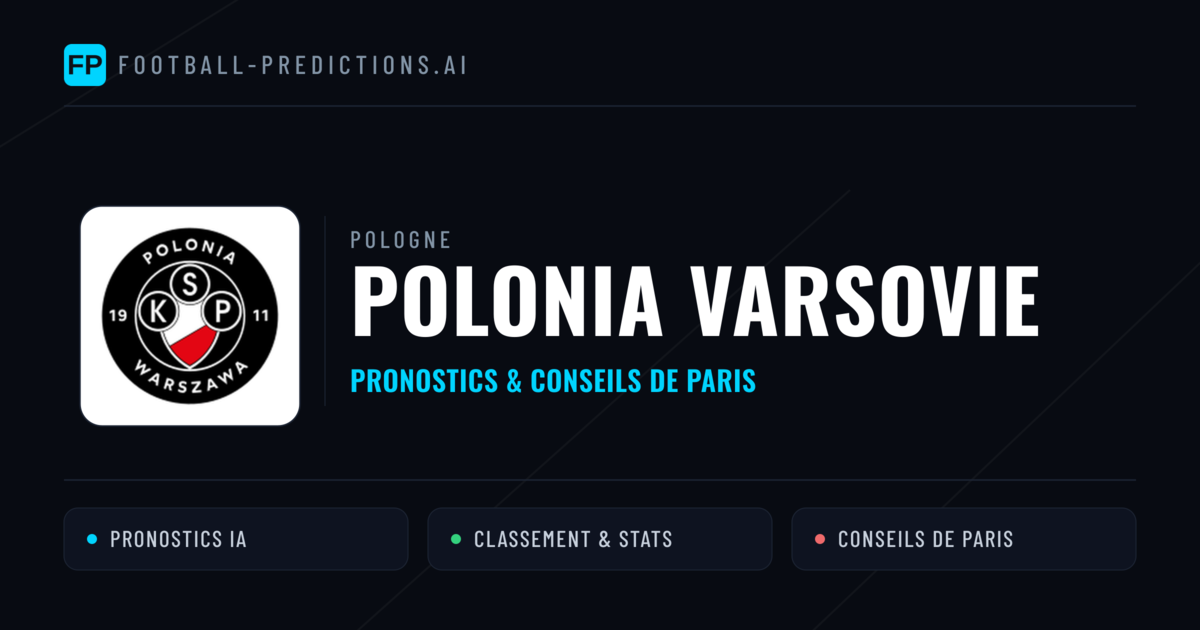 Polonia Varsovie Pronostics & Statistiques