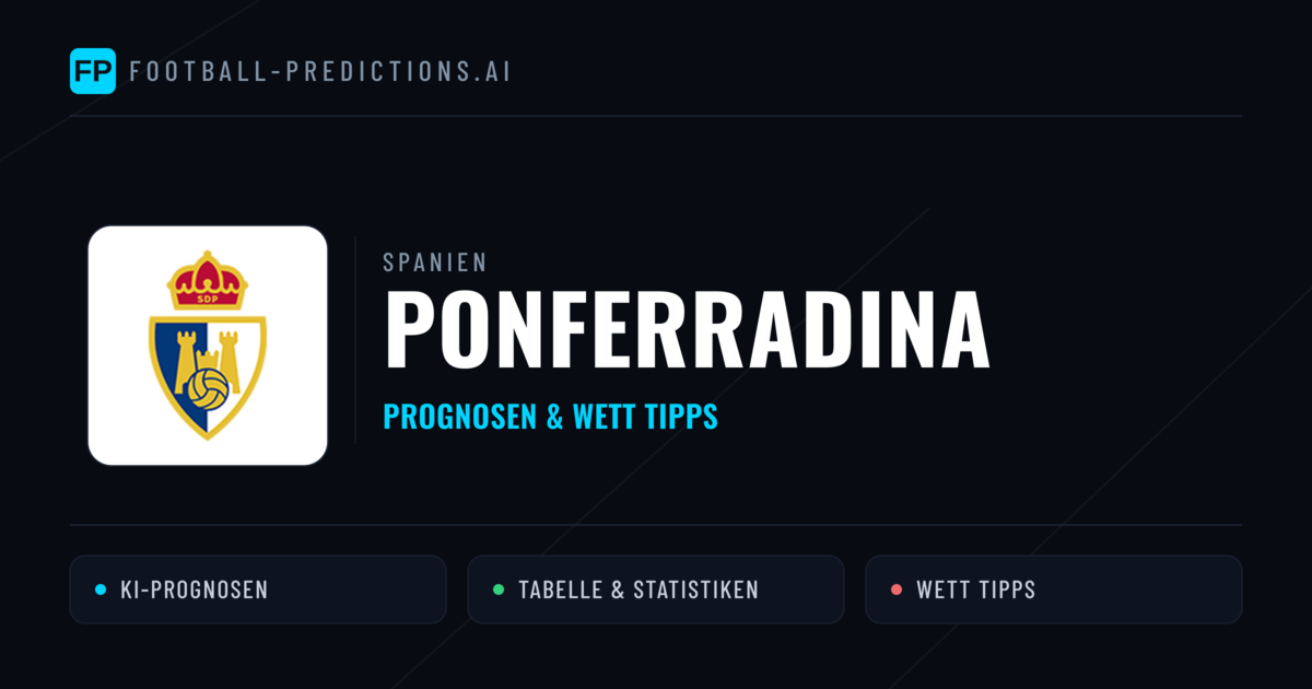 Ponferradina Prognosen & Statistiken