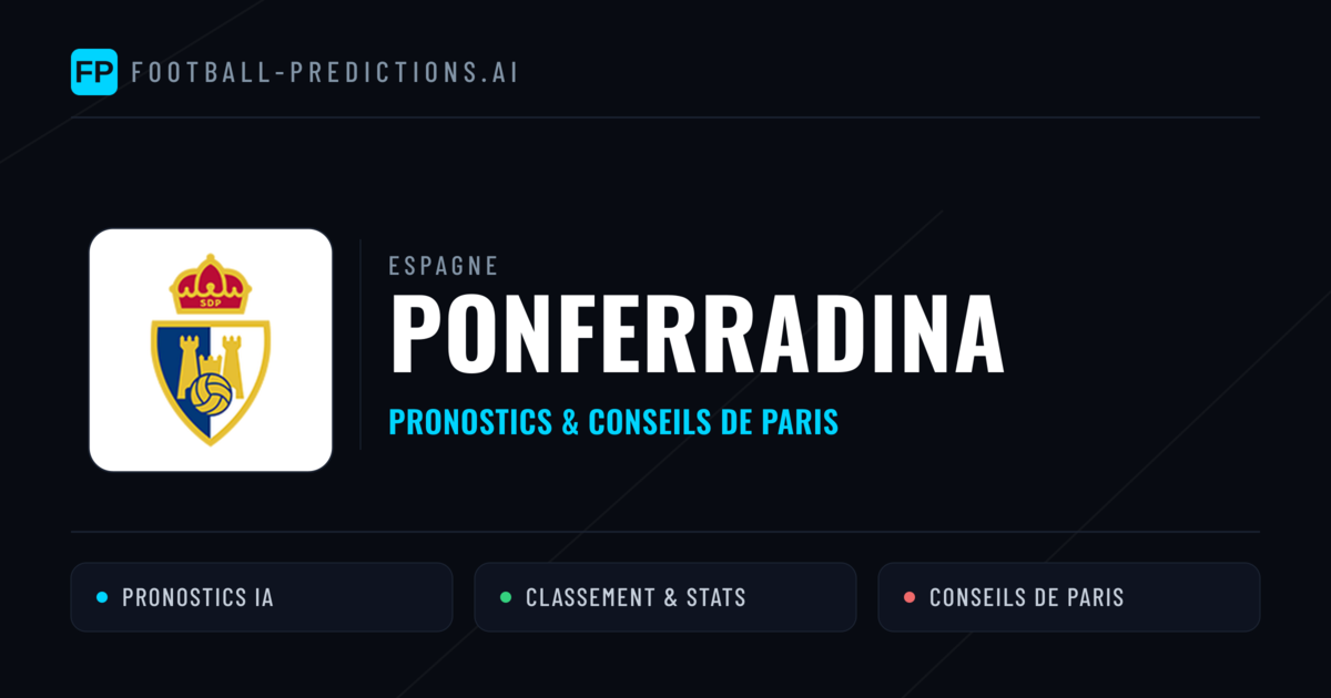 Ponferradina Pronostics & Statistiques