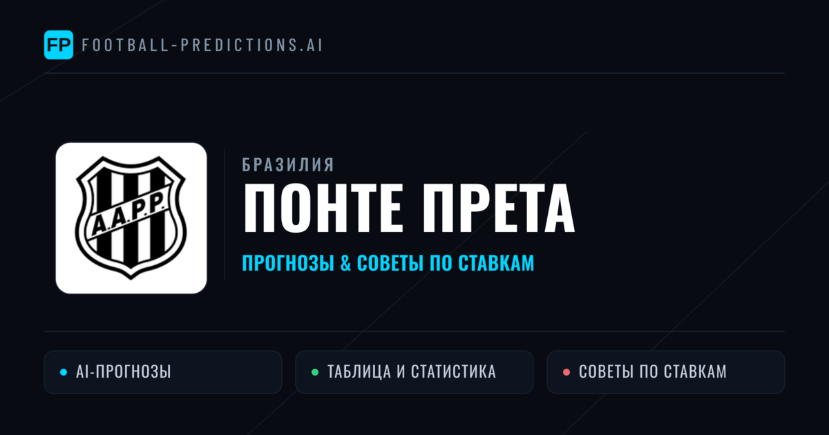 Понте Прета прогнозы и статистика