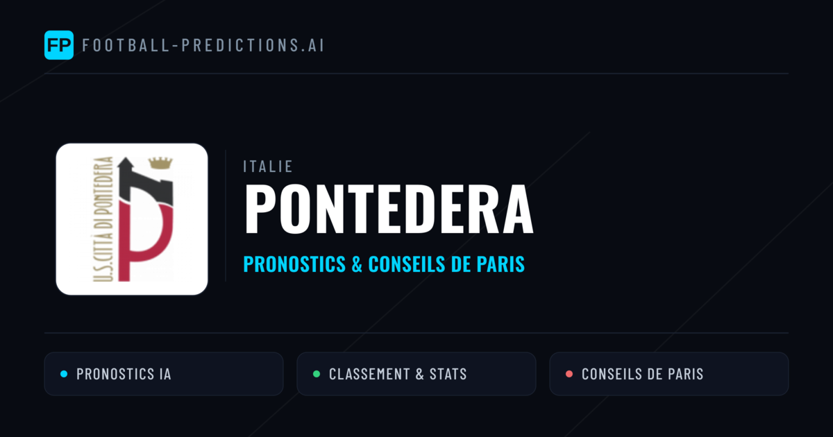 Pontedera Pronostics & Statistiques