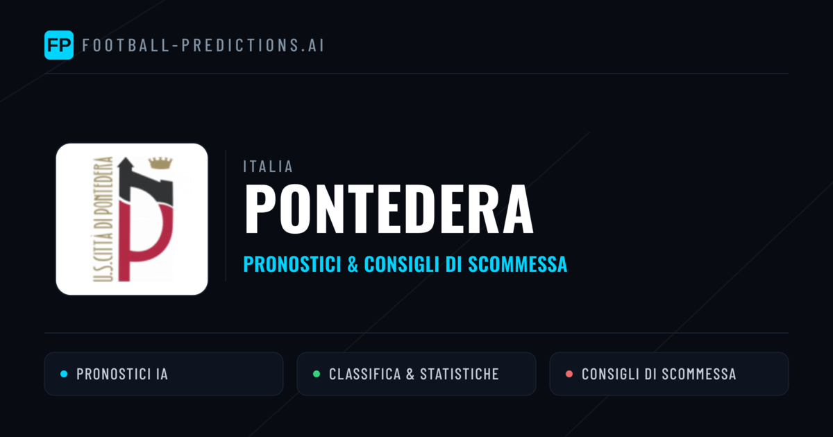 Pronostici e Statistiche Pontedera