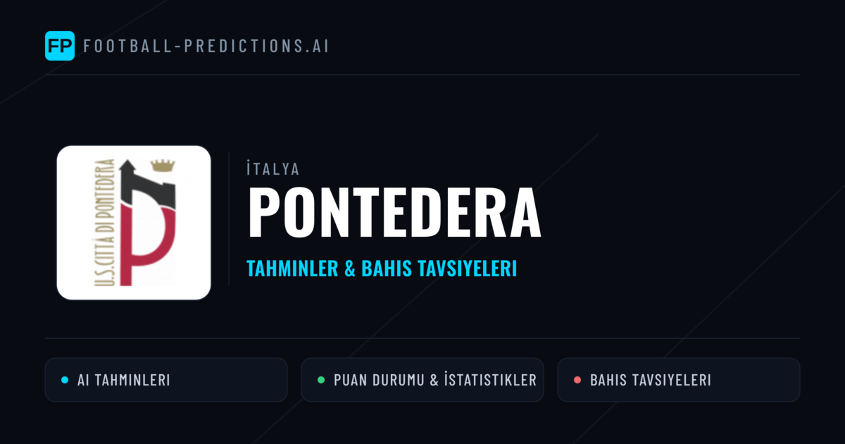 Pontedera Tahminleri & İstatistikler