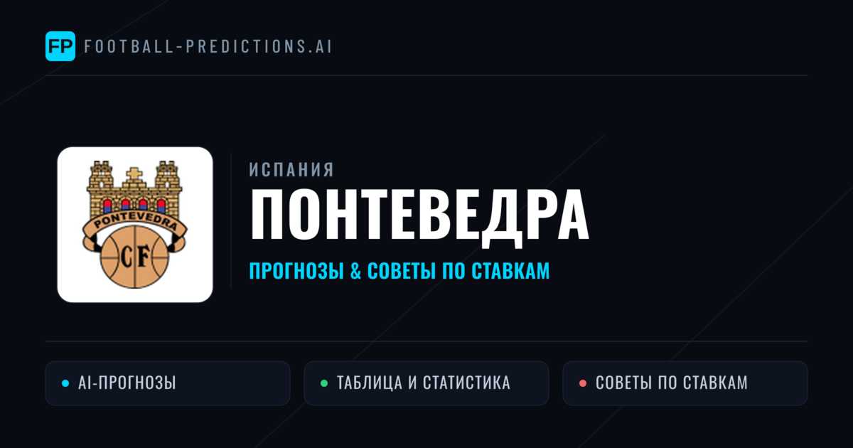 Понтеведра прогнозы и статистика