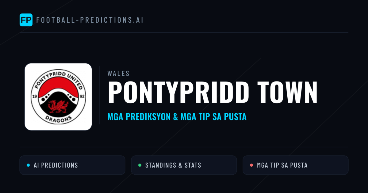 Pontypridd Town Predictions & Stats