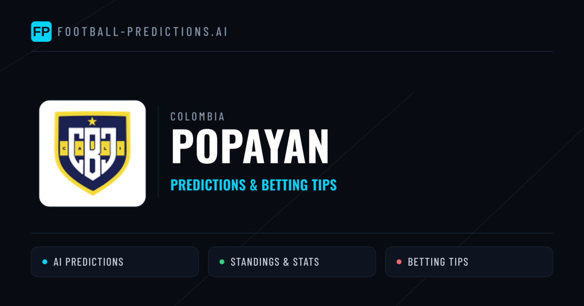 Popayan Predictions & Stats