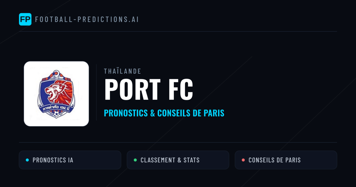 Port FC Pronostics & Statistiques